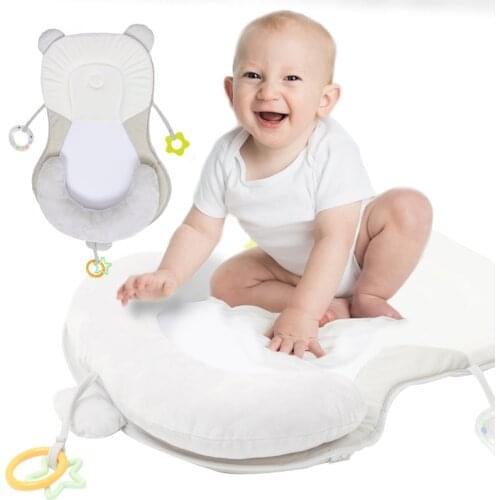 New newborn correction anti-deviation baby sleeping pad with gutta percha bell baby shaping sleeping pad nursery 2021
