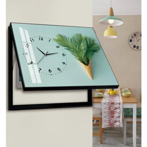 Nordic creative painting of meter box wall clock wall clock decor living room decor 3d wall decor digital clock cuckoo CL31705