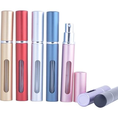 MUB - 5ml Travel Mini Refillable Perfume Bottle With Spray Empty Cosmetic Containers Portable Empty Atomizer Perfume Bottles