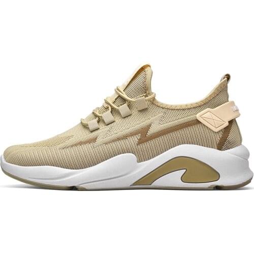 Similarfree Men Shoes Mesh Fashion Knit Male Sneakers Outdoor Sport Running Shoes Size 39-44 Breathable Platform Sneakers