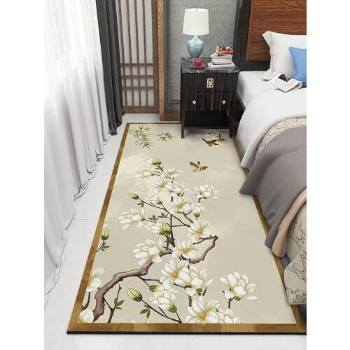 Floor Carpets For Bedroom Non-slip Long Runner Rug Soft Shaggy Carpet For Living Room Kitchen Table Soft Coffee Floor Sofa Mat