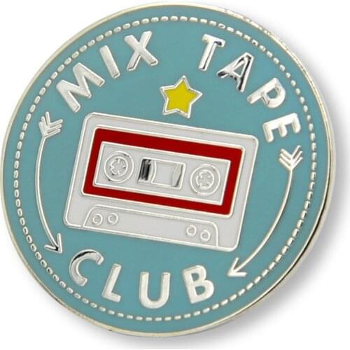 Custom Hardcore Magnetic Club Lapel Pin Round Two-Color Badges