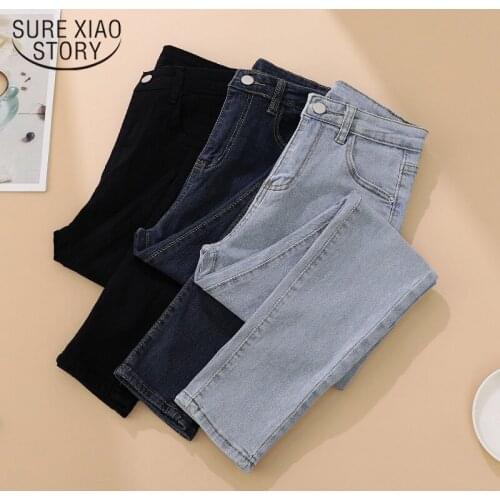 Slim Jeans for Women Skinny High Waist Woman Denim Pencil Pant Stretch Waist Slim Female Trousers Multi-size Spring Autumn 17269