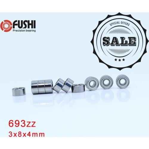 693ZZ Bearing 3*8*4 MM ( 10 PCS ) Miniature Engine 693 ZZ Ball Bearing 619/3ZZ Motors Fans 693Z 693 Bearings