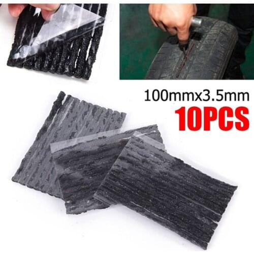 Vehemo 100x3.5 Cars Tire Repair Strip Tire Puncture Recovery Vacuum Tire Universal Tubeless Spare Tyre Repair Tools