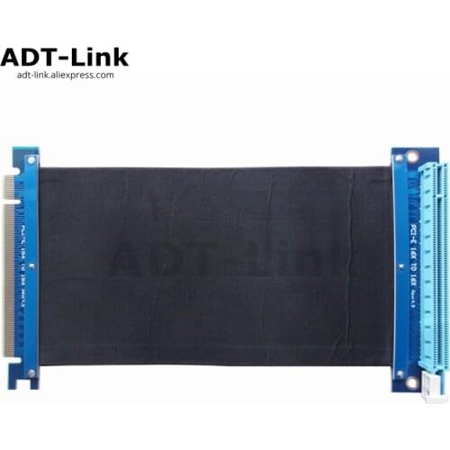 Right Angle PCI-Express PCIe3.0 16x to 16x Flexible Riser Cable For GTX1080TI firepro w7100 / radeon RX580 / VEGA64 / pro wx5100