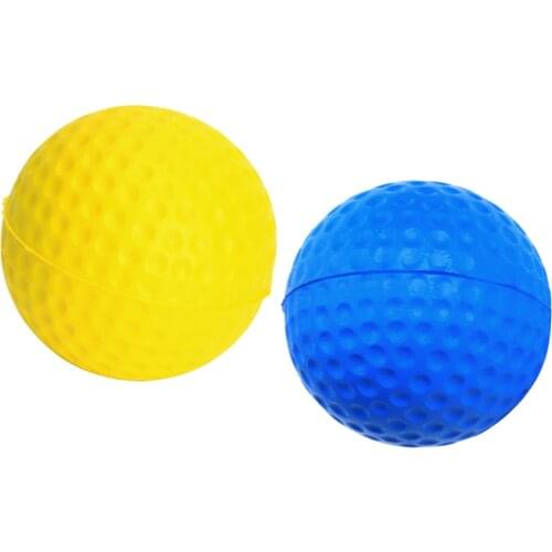 PU Golf Ball Golf Training Soft Foam Balls Practice Ball - Yellow and blue