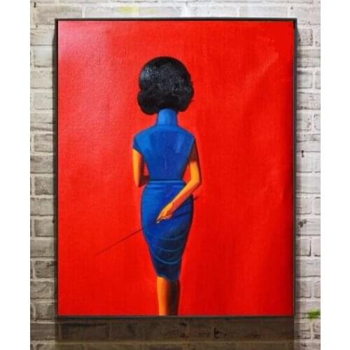 20th Century Contemporary Art On Shown in Hongkong Hand Painted Canvas oil paintings Liuye Artwork Teacher in My Memory