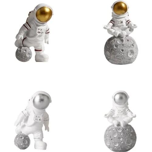 Astronaut Statue Nordic Home Desktop Decor Character Sculpture Cosmonaut Creativty Figure Figurines Sesktop Sculpt Adornment