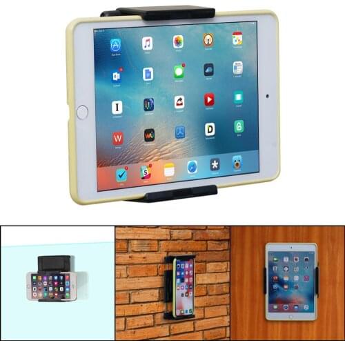 TFY Universal Holder Wall Mount for Tablets and Smartphones, Fits on Kitchen, Bathroom, Bedroom, Readingroom and more