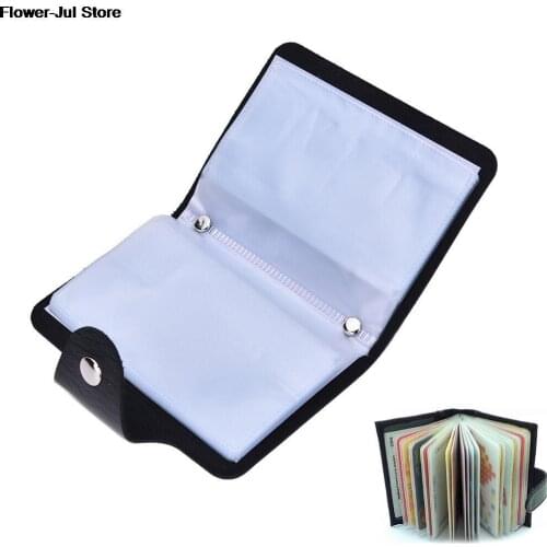 Business Card Holder Women/Men ID/Credit Card Holder Card Wallet PU Leather Function Card Case