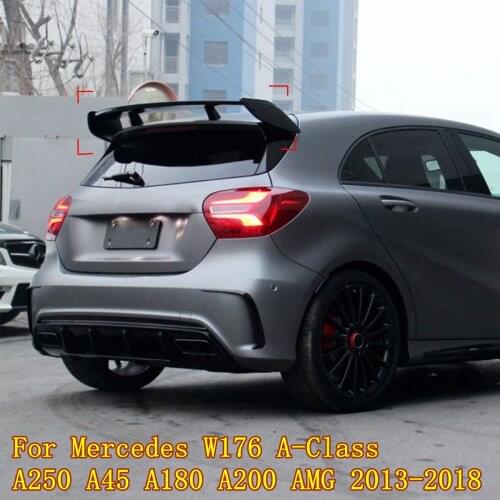 ABS plastic tail wing trunk lid rear spoiler for Mercedes-Benz A-Class W176 A160 A180 A200 A250 A45 AMG 2013-2018
