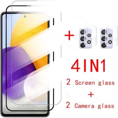 Tempered glass for sansung a72 protective glasse for samsung galaxy a 72 a72 2021 a71 a70 A70S camera lens screen protector film