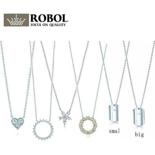 41 Original 925 Sterling Silver Jewelry Classic Fashion Necklace with Original Engraved Womens Jewelry Gift Free Shipping