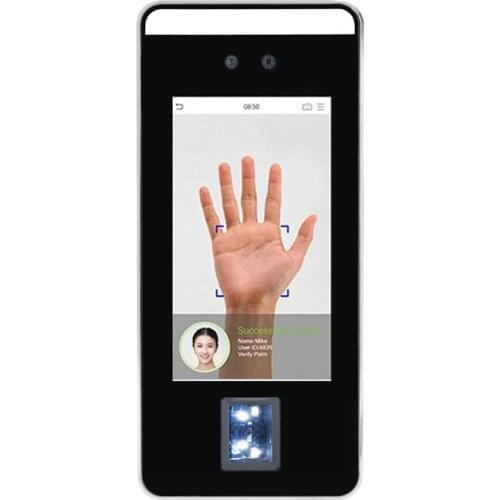 ZK XFace600-P Palmprint Face Recognition Fingerprint Dynamic 5" Screen Time Attendance Machine Access Control