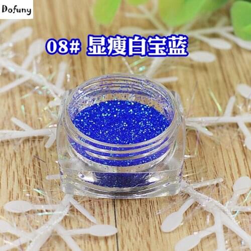 1/128(0.2mm) New Pure sapphire blue color UV Gel Glitter Dust Powder Nail Art Glitter,free shipping #08