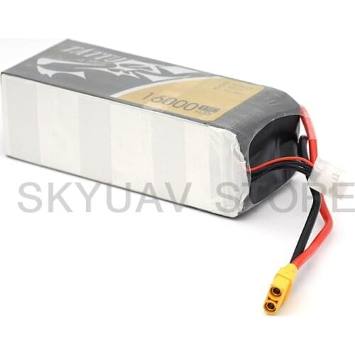 1PCS TATTU 16000mAh 22.2V 6S LiPO Battery 15C for Big Load Multirotor Hexacopter for agricultural drone/ UAV drone