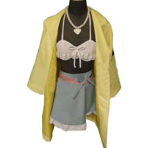 2020 Danganronpa V3 Killing Harmony Angie Yonaga Uniform Anime Halloween Christmas cosplay costume Uniform outfit With Necklace