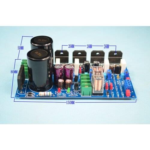 AC24V 120W + 120W LM3886 Dual Parallel Power Amplifier Board 150 * 80 * 50MM