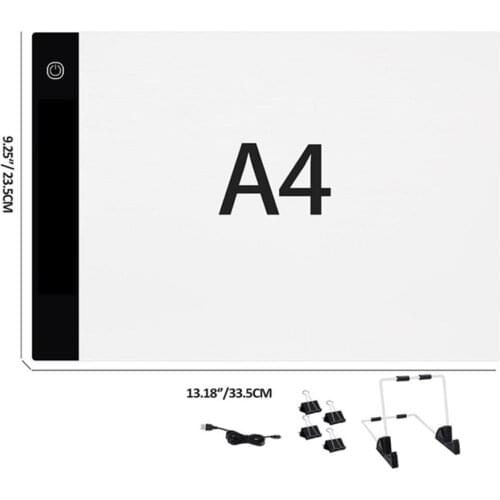 Diamond Painting Accessorie A4 Led Light Pad Lamp Board Tablet for Painting Drawing Diamond Embroidery Tool Kits and Stand