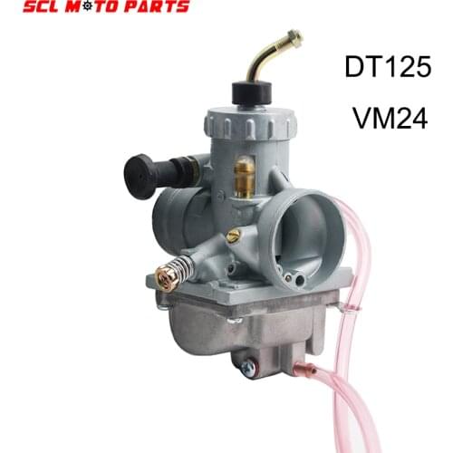 ALconstar-28mm Mikuni VM24 Elbow Carburetor For Yamaha DT125 DT 125 Suzuki TZR125 RM65 RM80 RM85 DT175 RX125 Dirt Bike