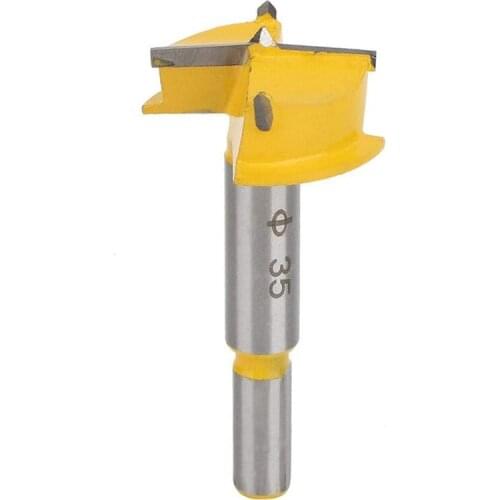 Woodworker Hinge Boring Bit 35mm Cemented Carbide Wood Hole Saw Auger Opener Drilling Boring Bit Cutter
