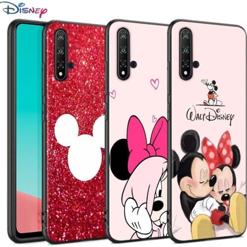 Black Soft Cover Red Mickey Minnie For Huawei Nova 8 7 6 SE 5T 7i 5i 5Z 5 4 4E 3 3i 3E 2i Pro Phone Case