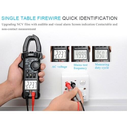 Digital Clamp Meter Multimeter Current Clamp Pincers AC/DC Voltage Resistance Capacitance Tester VFC NCV Auto Range Measurement