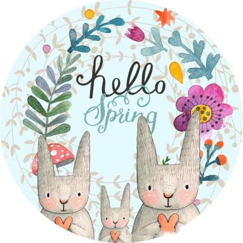 Children Crawling Play Mat Animal Round Carpets Alfombra Infantil Nursery Toys Rug Tapete Infantil Floor Carpet Game Mats 150CM