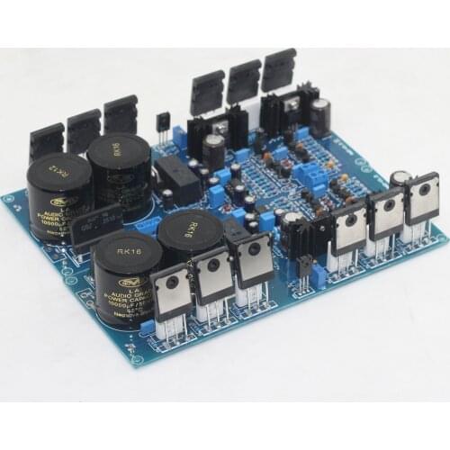 1 Pair Finished Board A60 current feedback 300W power amplifier board pure rear stage 2SA1943 / 2SC5200 MJE15034 MJE15035