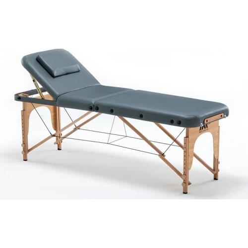 Salon beauty SPA tattoo furniture beech wooden PVC leather patio facial portable Foldable massage table bed with pillow New