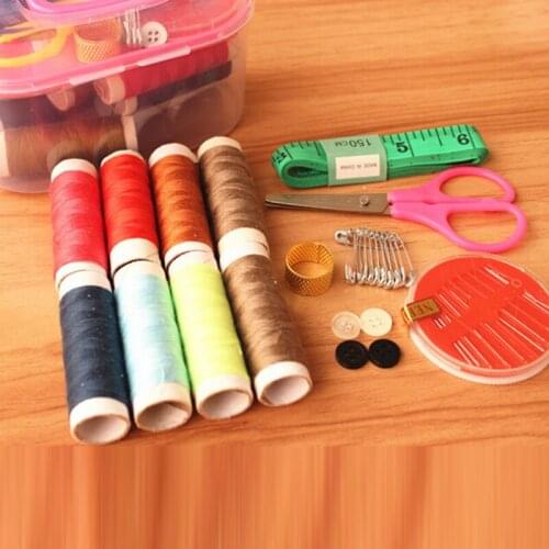 Portable Travel Sewing Box Kitting Needles Tools Quilting Thread Stitching Embroidery Craft Sewing Kits Home Organizer