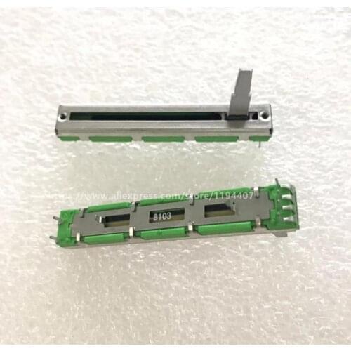 2pcs 60mm Straight Slide Potentiometer B10K For PIONEER DJM 400 500 600 Mixer Volume Putter / Dual Channel Fader 20MMD