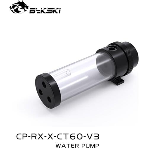 Bykski Water Pump Reservoir POM 750L/H 4M Acrylic Pump Water Tank 100/150/200mm PC Liquid Cooling kit CP-RX-X-CT60-V3