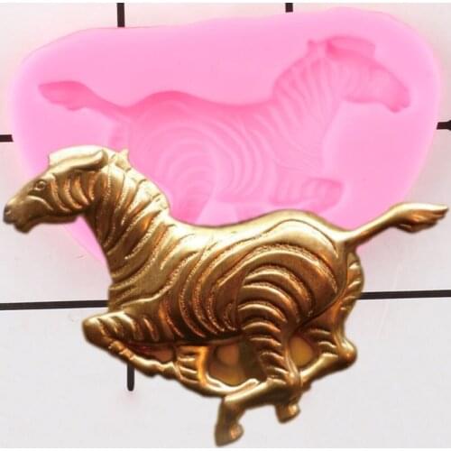 Zebra Horse Silicone Mold Sugarcraft Fondant Cake Decorating Tools Candy Resin Clay Molds Chocolate Gumpaste Mould Cookie Baking