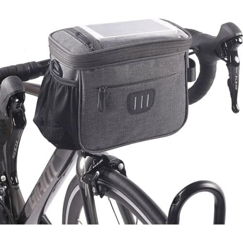 5L Bicycle Handlebar Bag Bike Front Bags Frame Pannier Saddle Bag Waterproof MTB Cycling Basket Scooter Storage Box Shoulder Bag