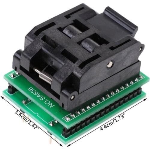 TQFP32 QFP32 TO DIP32 IC Programmer Adapter Chip Test Socket SA663 Burning Seat 203B