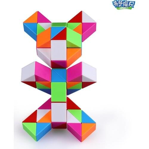 Qiyi Magic Snake Ruler Magic Puzzle 24/36/60/72 Speed Antistress Cube Twist Snake Folding Educational Toy for kids Magic Cube