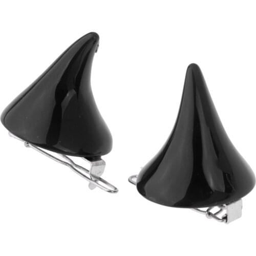 12inch Fashion Girl Doll Cute Devil Horn Shape Hair Clip Hairpins For Blythe Doll Christmas Party Accessories Black