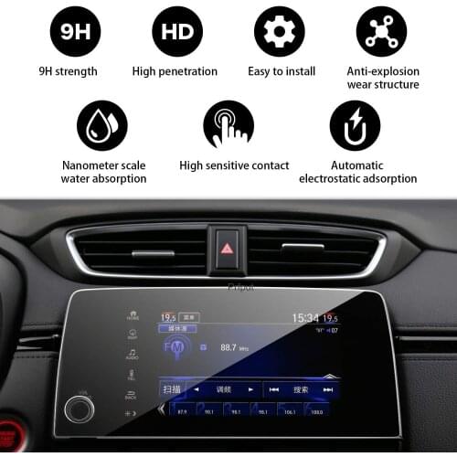 For Honda CR-V CRV 2021 Tempered Glass Car Navigation Screen Protector Touch Display Screen film