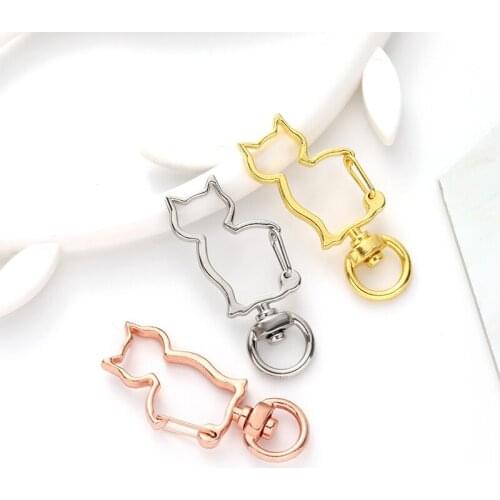 10pcs/lot Snap Hook Trigger Clips Buckles For Keychain Lobster Clasp Hooks For Necklace Key Ring Clasp DIY Making Wholesale