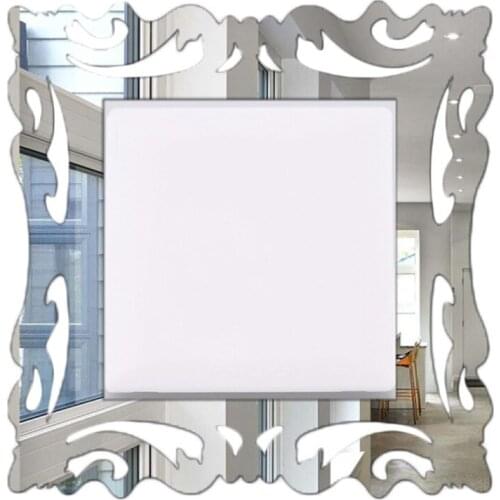 1PC Switch Stickers Home Decoration Wall Sticker Mirror Style Picture Photo Frame For Shop Home Wall Decoration 15cm * 14.5cm