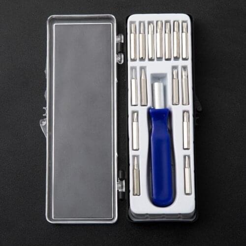 16Pcs/Set Slotted Screwdrivers Multipurpose Anti-rust Hand Tools Anti-rust Phillips Screwdrivers Set for Auto Maintenance