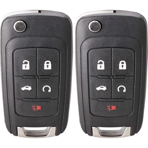 2PCS Car Key Fob Keyless Entry Remote Key for 2010-2019 Chevy Equinox,2011-2016 Chevy Cruze OHT01060512