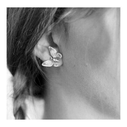 20 pair/ lot fashion jewelry vintage metal cute butterfly earrings