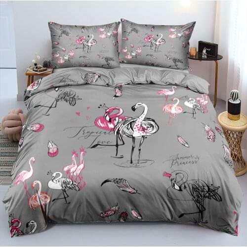 3D Gray Custom Design Beddings Sets Comforter Cover Quilt Covers Pillow Shames Set Full King Queen Double Size Animal Bedclothes