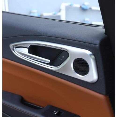 ABS Chrome Interior Door Handle Frame Cover Trim for Alfa Romeo Giulia 2017 4 pcs