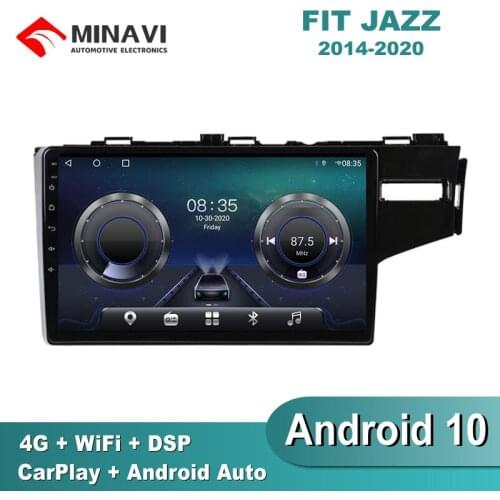 10'' Android9 For Fit Jazz 2014/2015/2016/2017/2018 RHD Car Radio Multimedia GPS Navigation Navi Player Auto Stereo WIFI 2 din