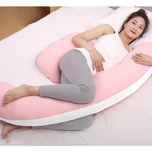 Side Sleeping Pillow for Pregnant Women Multifunctional U-shaped Waist Protection Pregnancy Supplies Abdominal Support Cushion