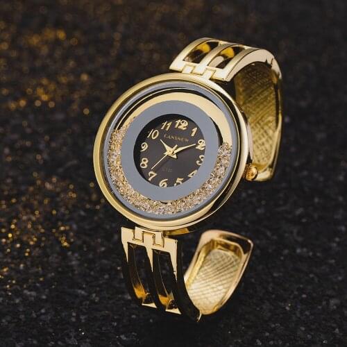 Luxury Rhinestone Watches For Women Rose Gold Stainless Steel Quartz Clock Ladies Simple Dress Wrist Watch Gift Relogio Feminino
